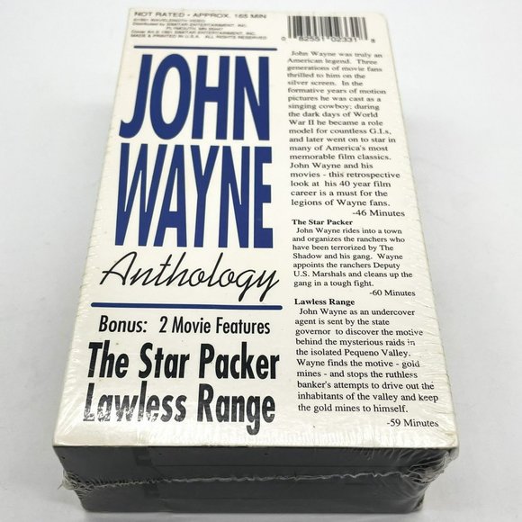 John Wayne Anthology "The Duke" Factory Sealed VHS Double Feature Movie + Bonus - Picture 3 of 7